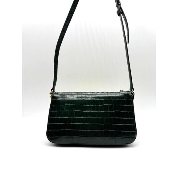 DKNY Lexi textured double shoulder crossbody bag - GREEN - Picture 5 of 10